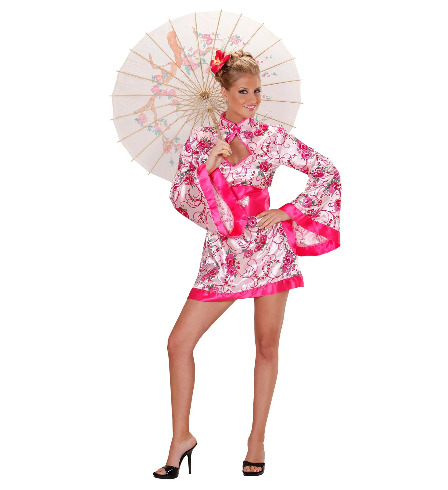 Lady Geisha Costume Pink