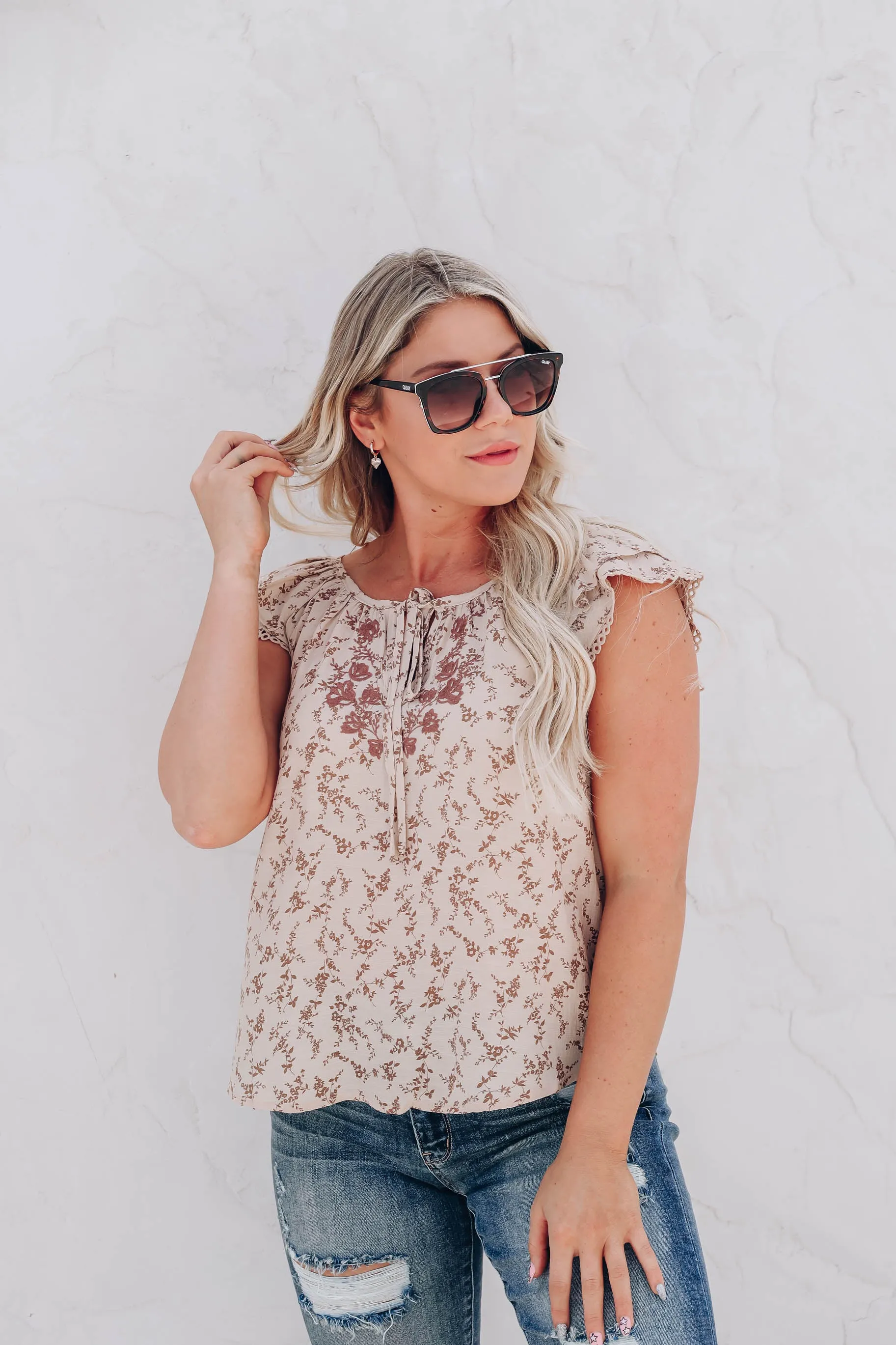 Lifted Spirit Floral Embroidered Blouse