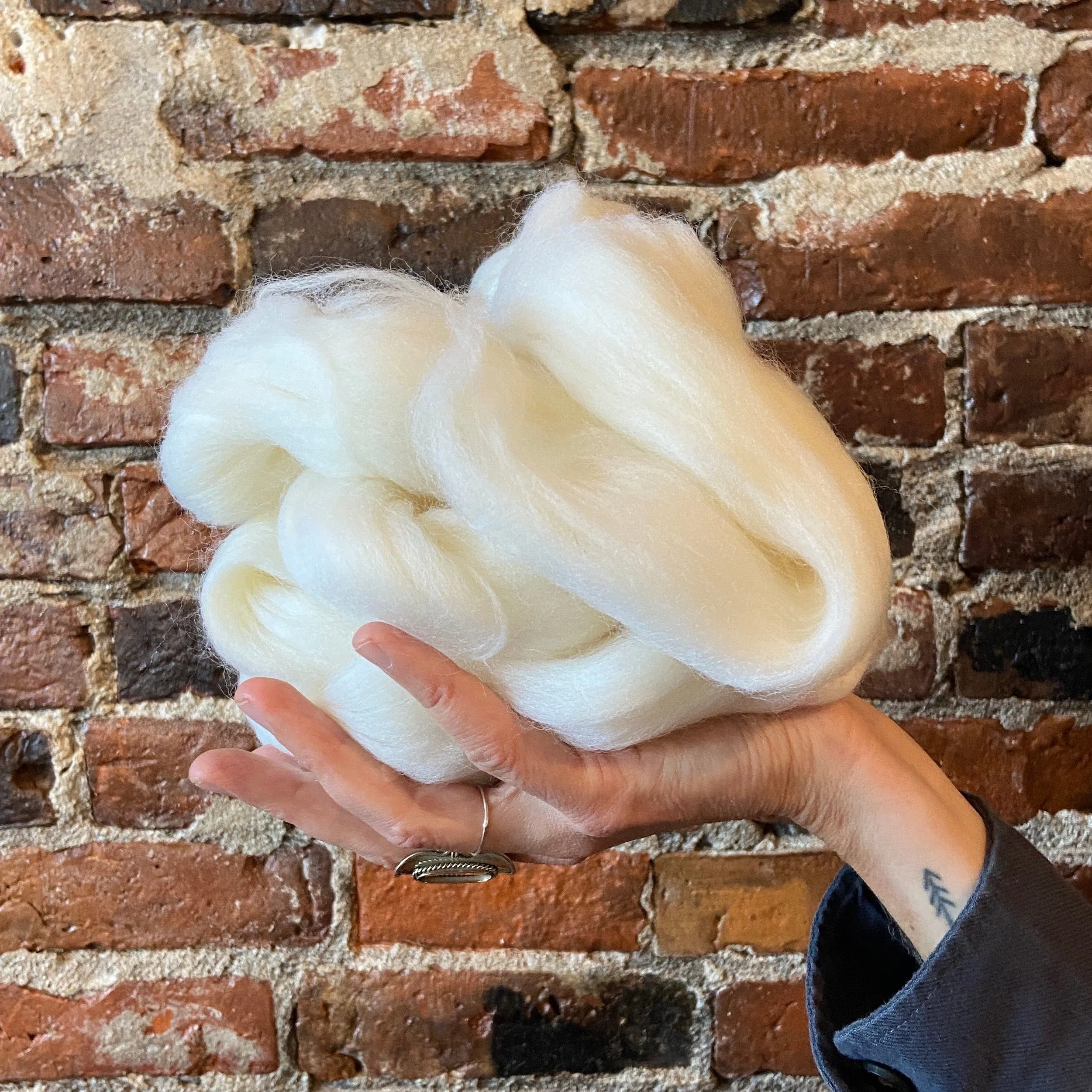 Lipstick - Merino Wool Top Roving - 50 gram (1.75 oz) Ball - Color 613