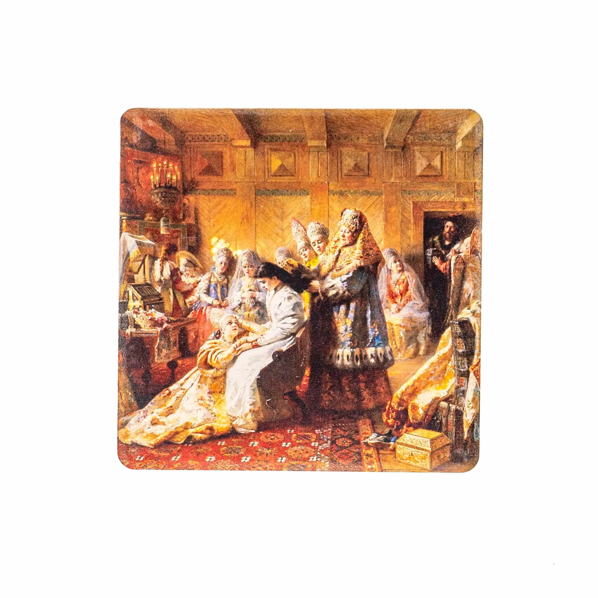 Makovsky The Russian Bride's Attire Coaster