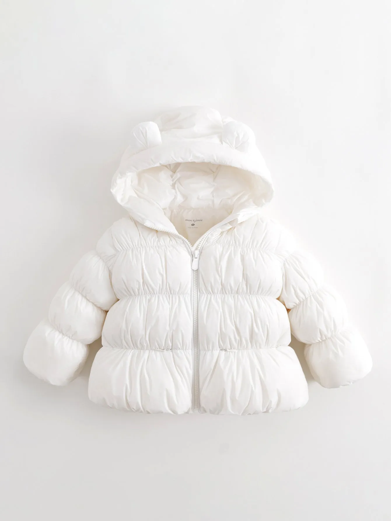 MARC & JANIE Girls Ultralight Little Ears Hooded Down Parka  231628