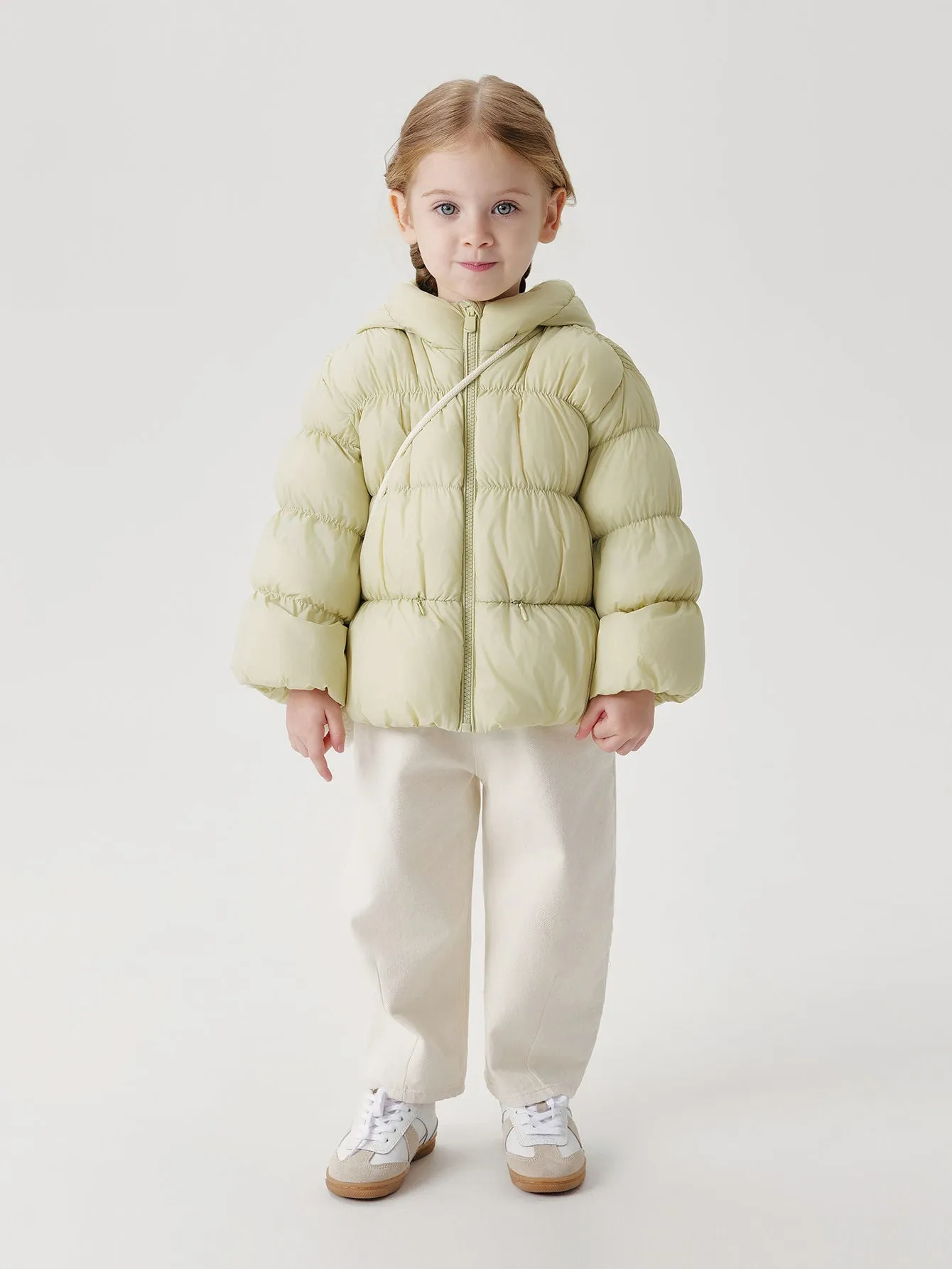 MARC & JANIE Girls Ultralight Little Ears Hooded Down Parka  231628