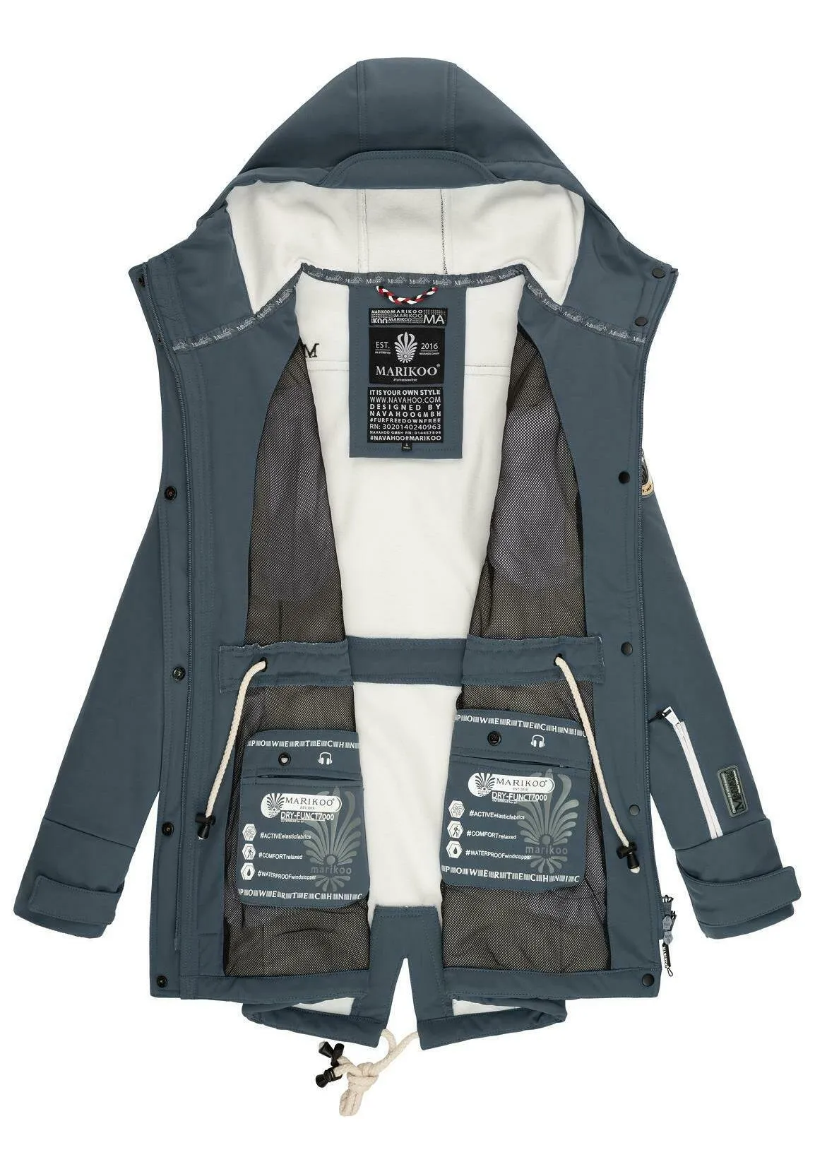 Marikoo parka, blue