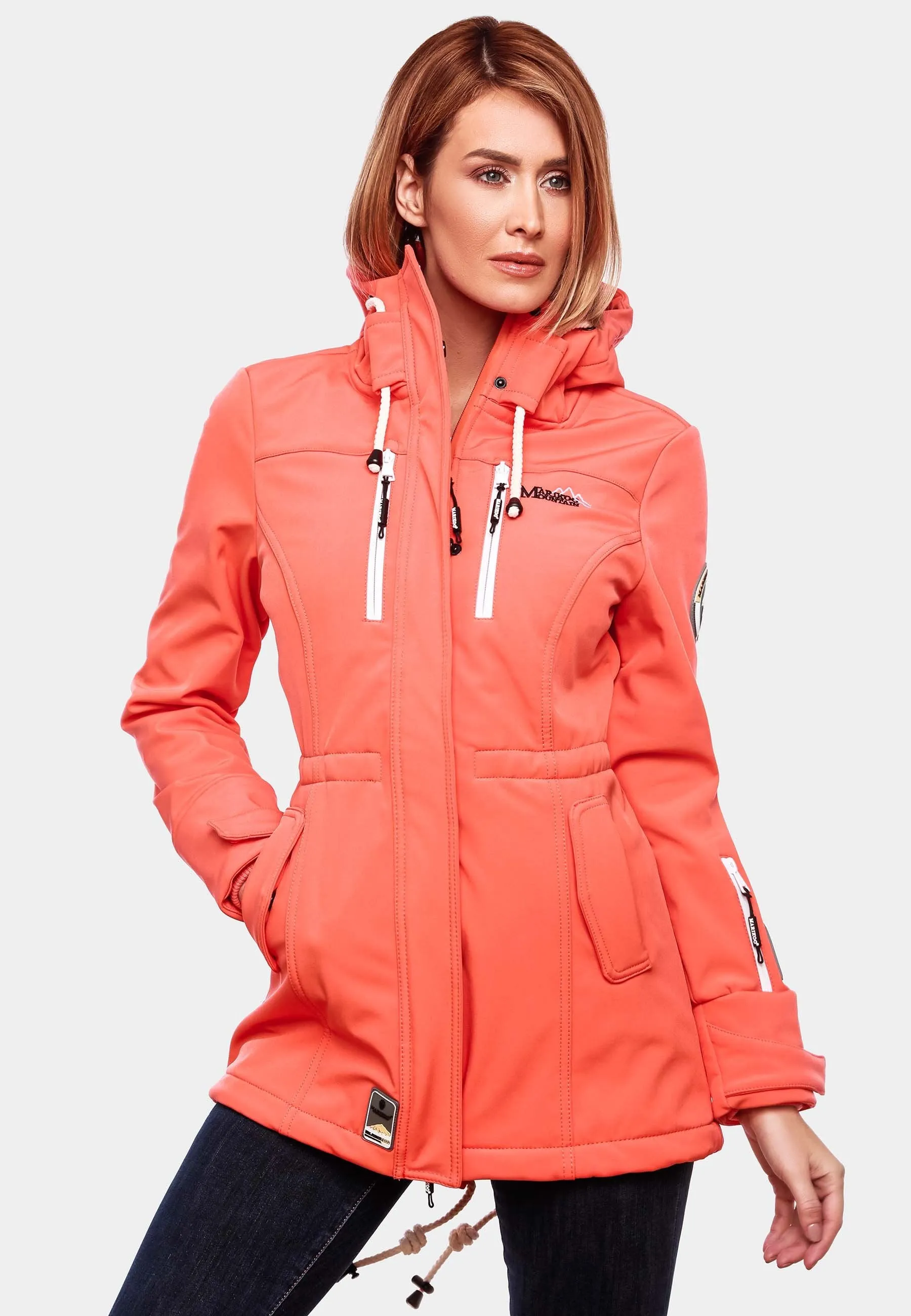 Marikoo parka, coral