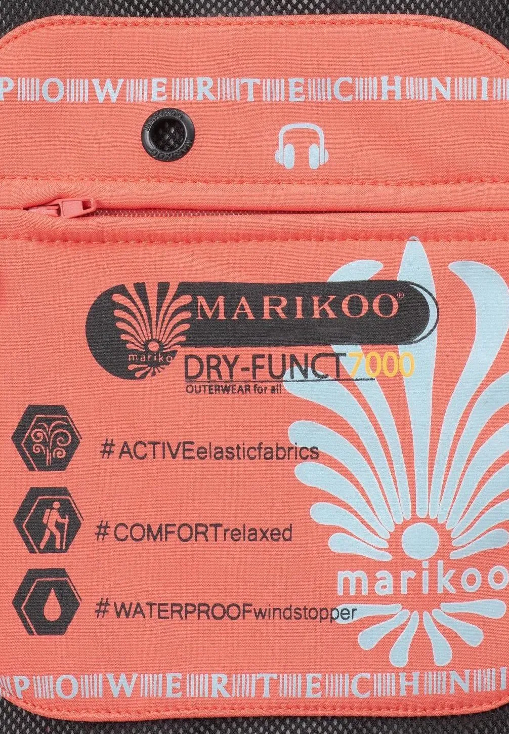 Marikoo parka, coral