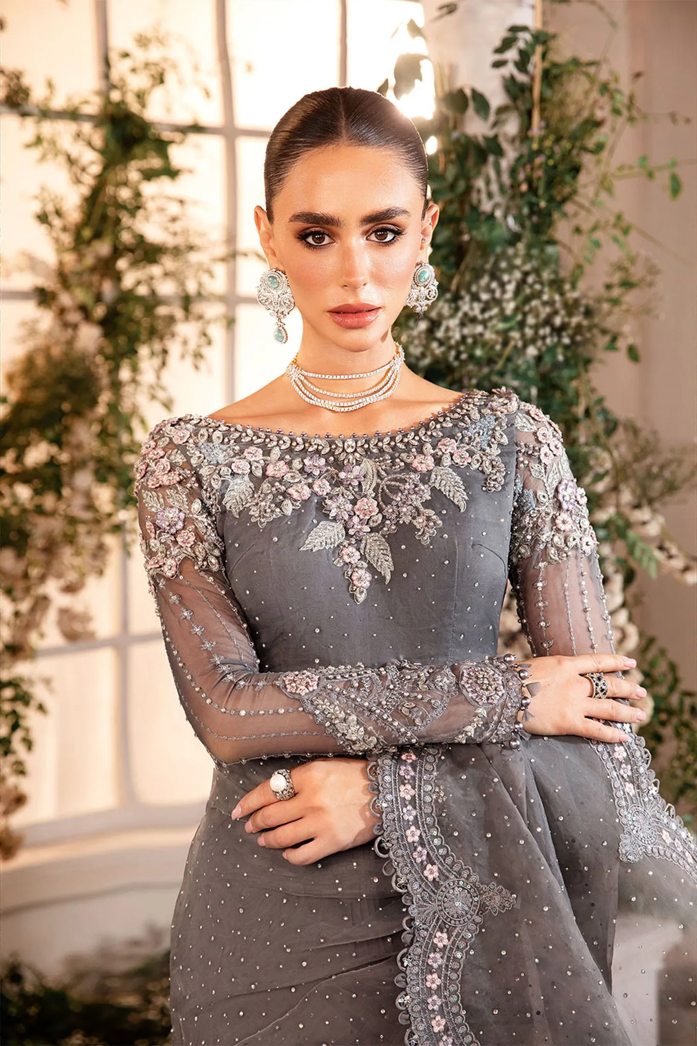 Mbroidered By Maria B Unstitched 3 Piece Wedding Edition Collection'2024-BD-2902