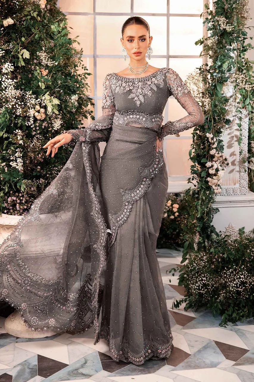 Mbroidered'24-3 Piece Unstitched Embroidered Organza Suit  BD-2902