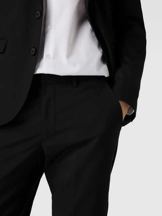 McNeal suit trousers with welt pockets, black