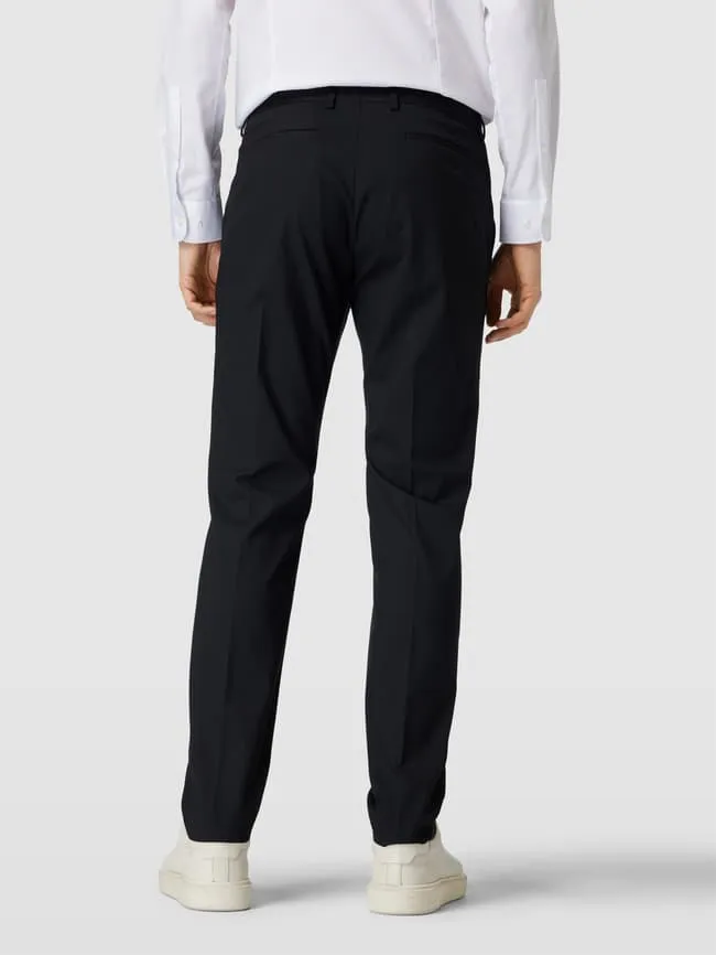 McNeal suit trousers with welt pockets, black