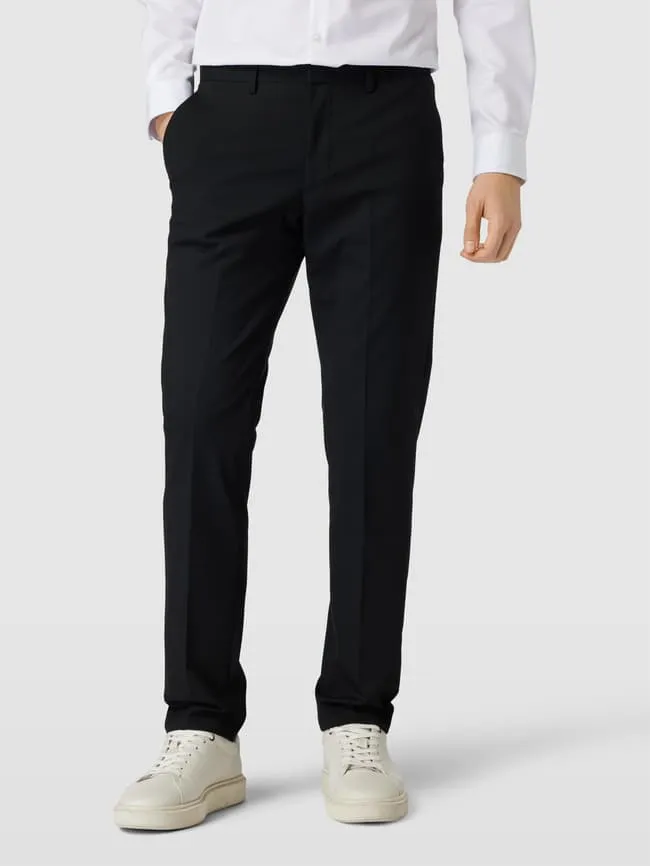 McNeal suit trousers with welt pockets, black