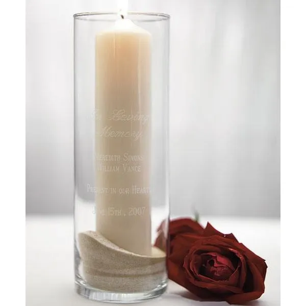 Memorial Glass Cylinder