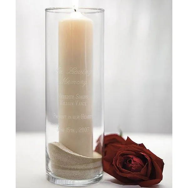 Memorial Glass Cylinder
