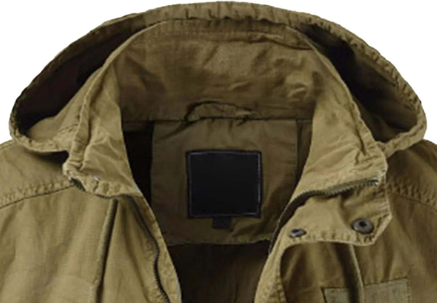 Men's Winter Jacket Fleece Cotton Drawstring Military Coat Parka Jacket Thicken Casual Cargo Bomber Jacket