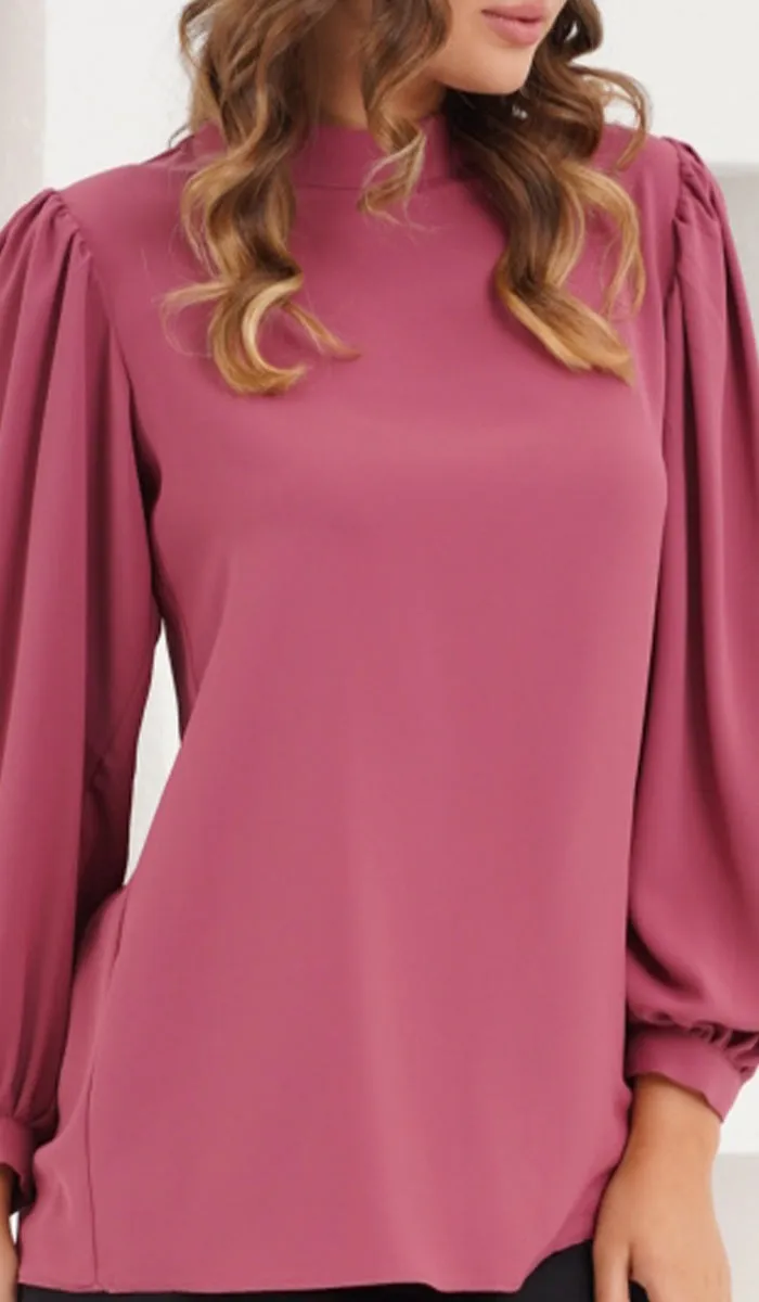 Nariman Essential Everyday Blouse - Brick - Final Sale