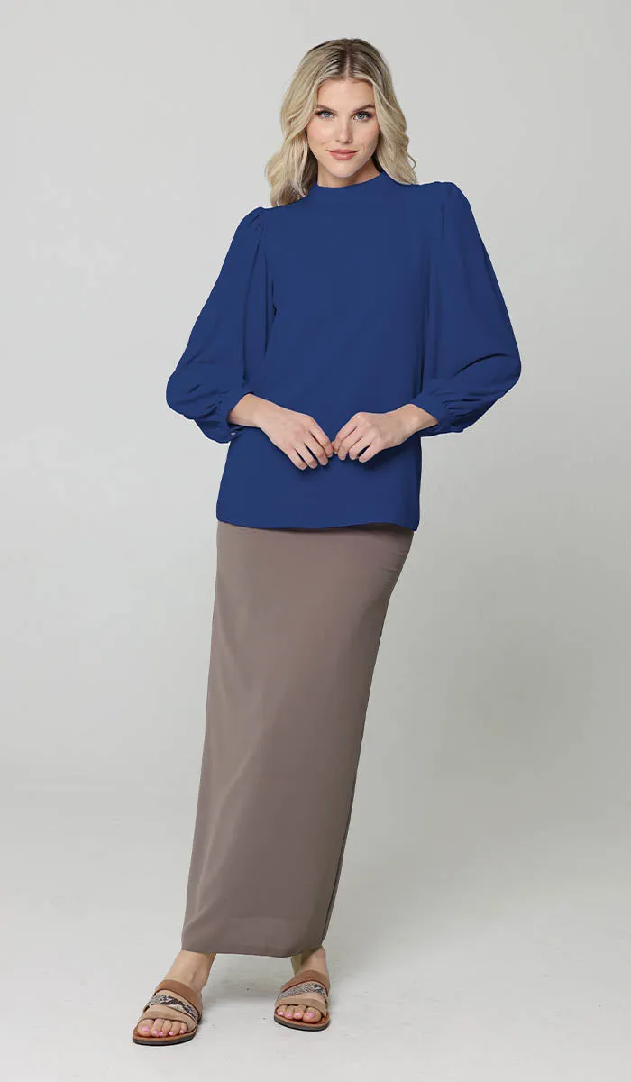 Nariman Essential Everyday Blouse - Navy Blue - Final Sale