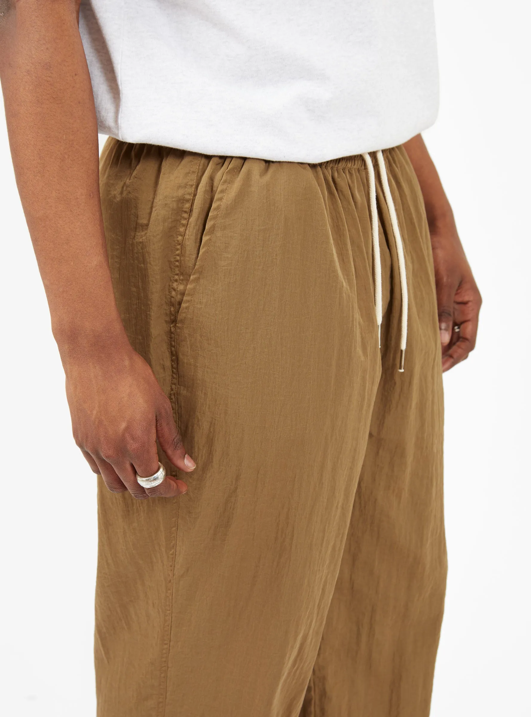 Nylon Trousers Mocha Brown