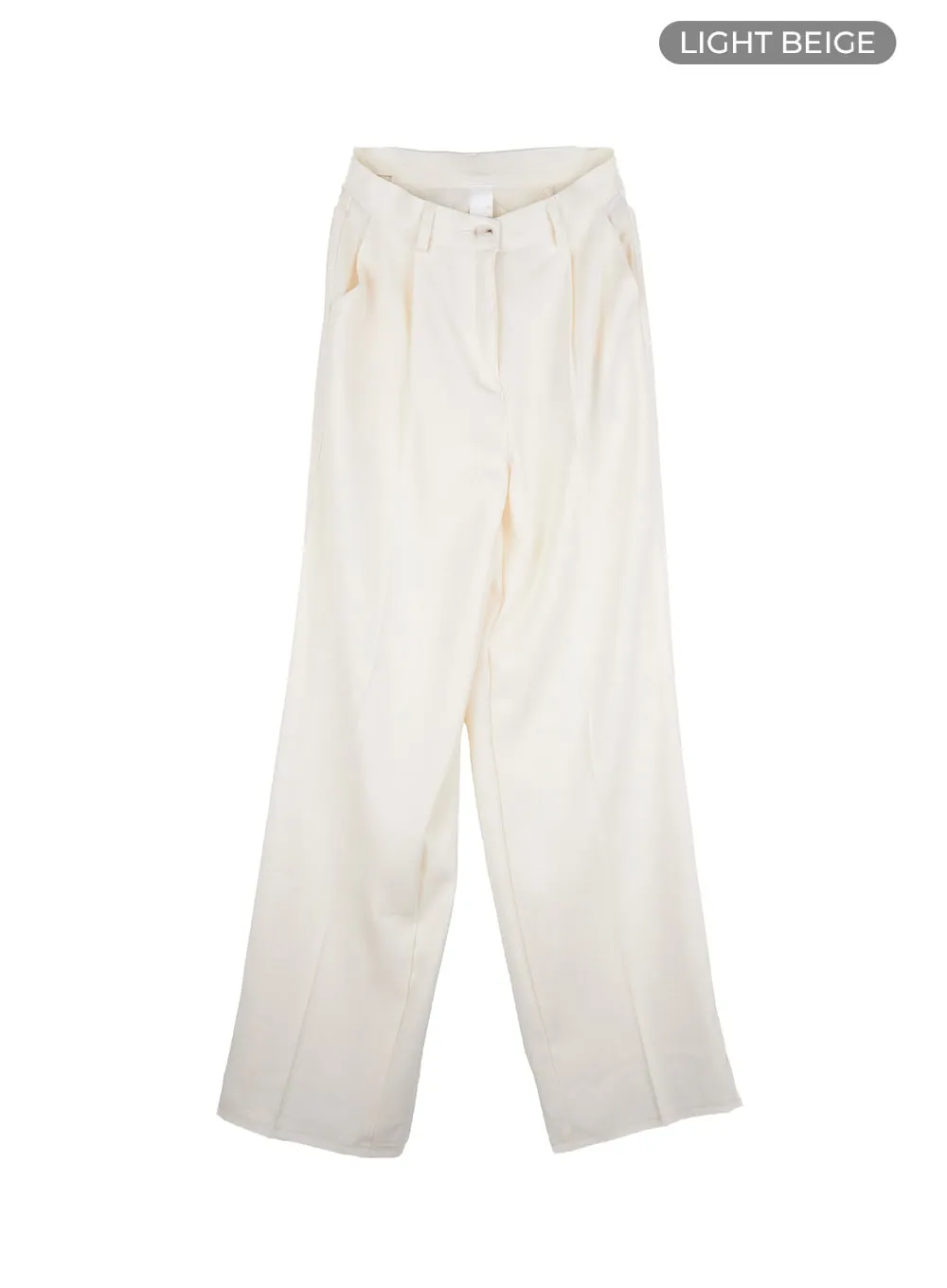 Pintuck Straight Trousers OU411
