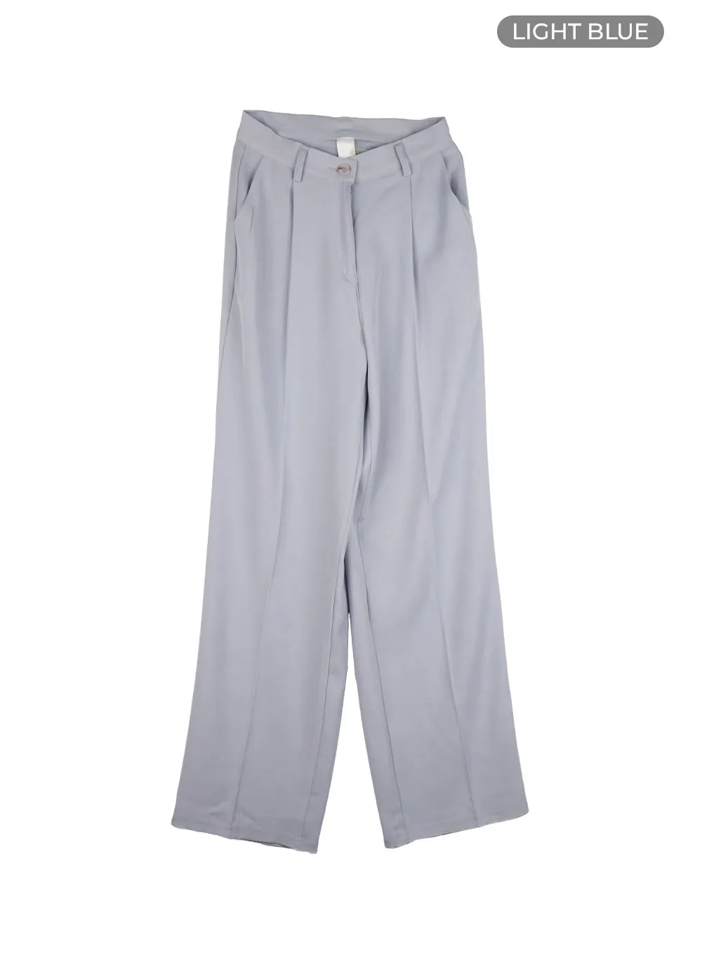 Pintuck Straight Trousers OU411