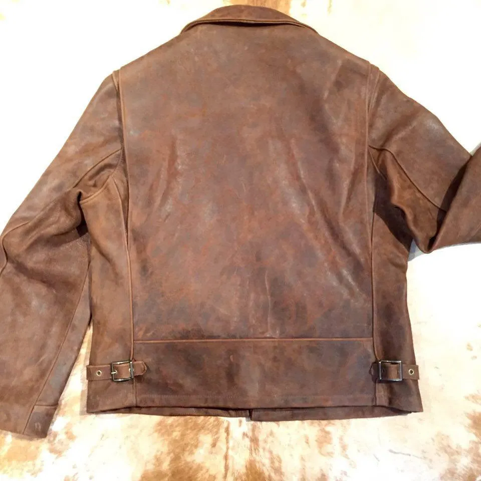Schott NYC P673 Tobacco 'Perfecto' Strong Cowhide Jacket