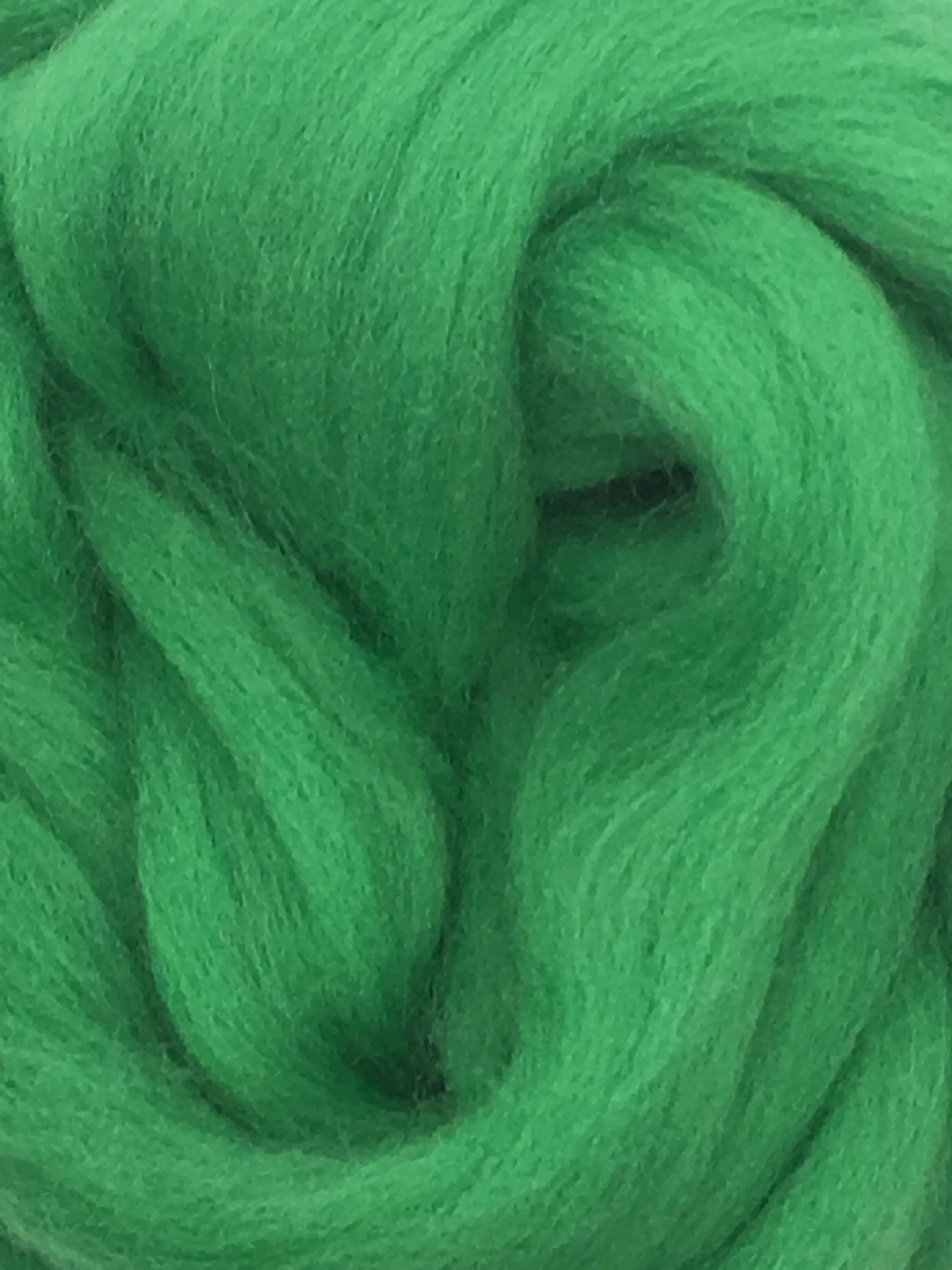 Shamrock Green Wool Roving