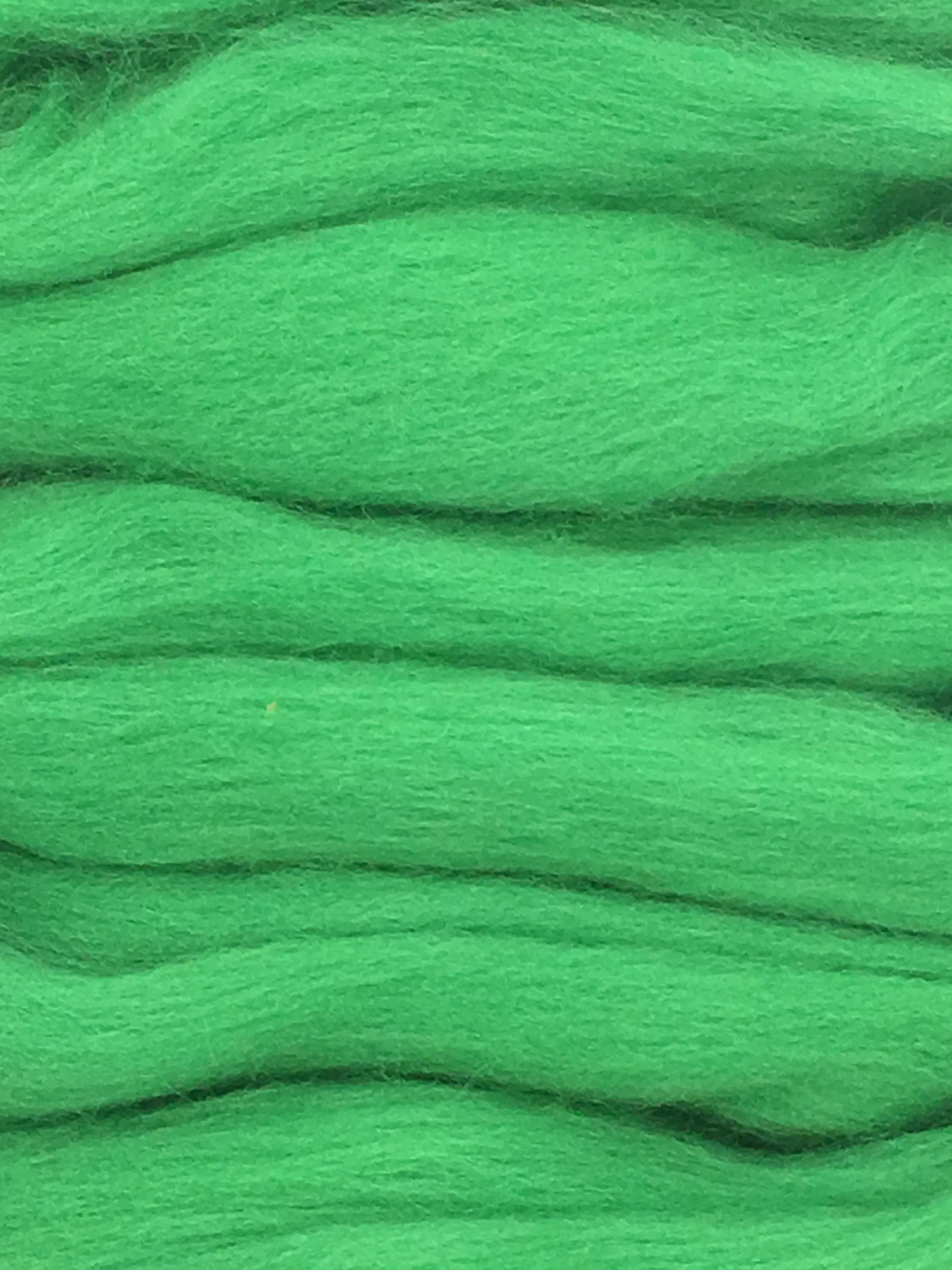 Shamrock Green Wool Roving