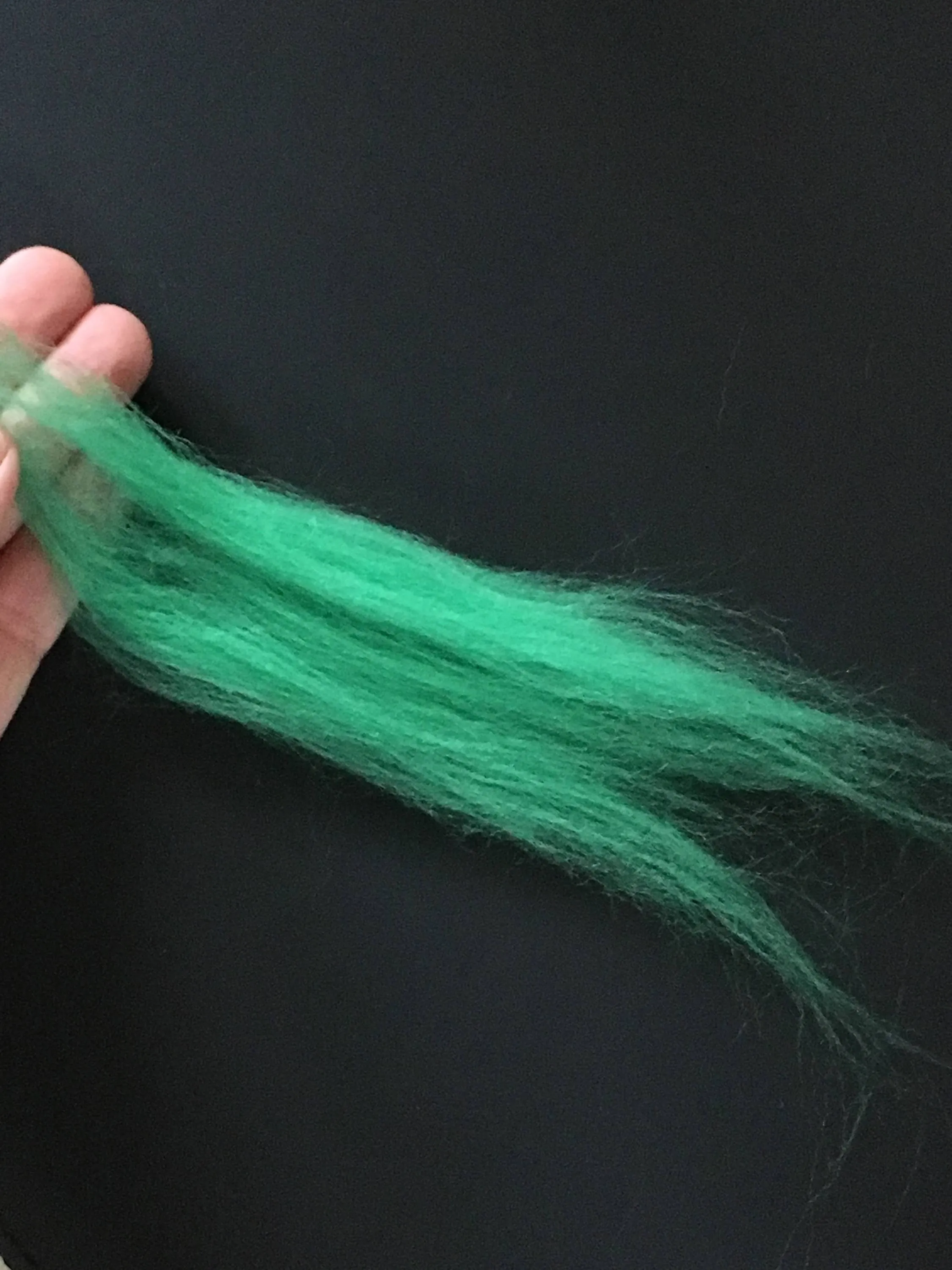 Shamrock Green Wool Roving