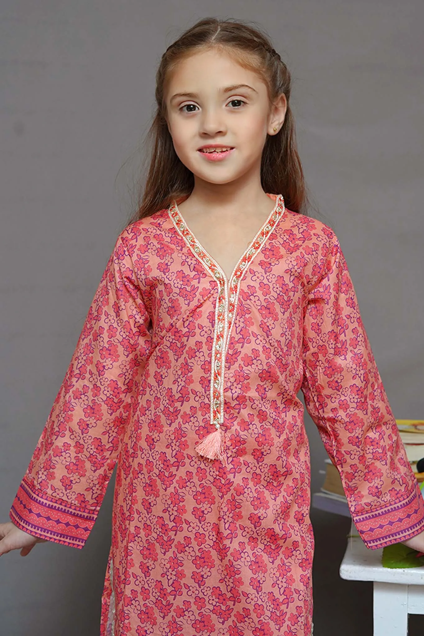 Shanzey Stitched 2 Piece Embroidered Cutwork Kids Collection'2024-SHK-1922