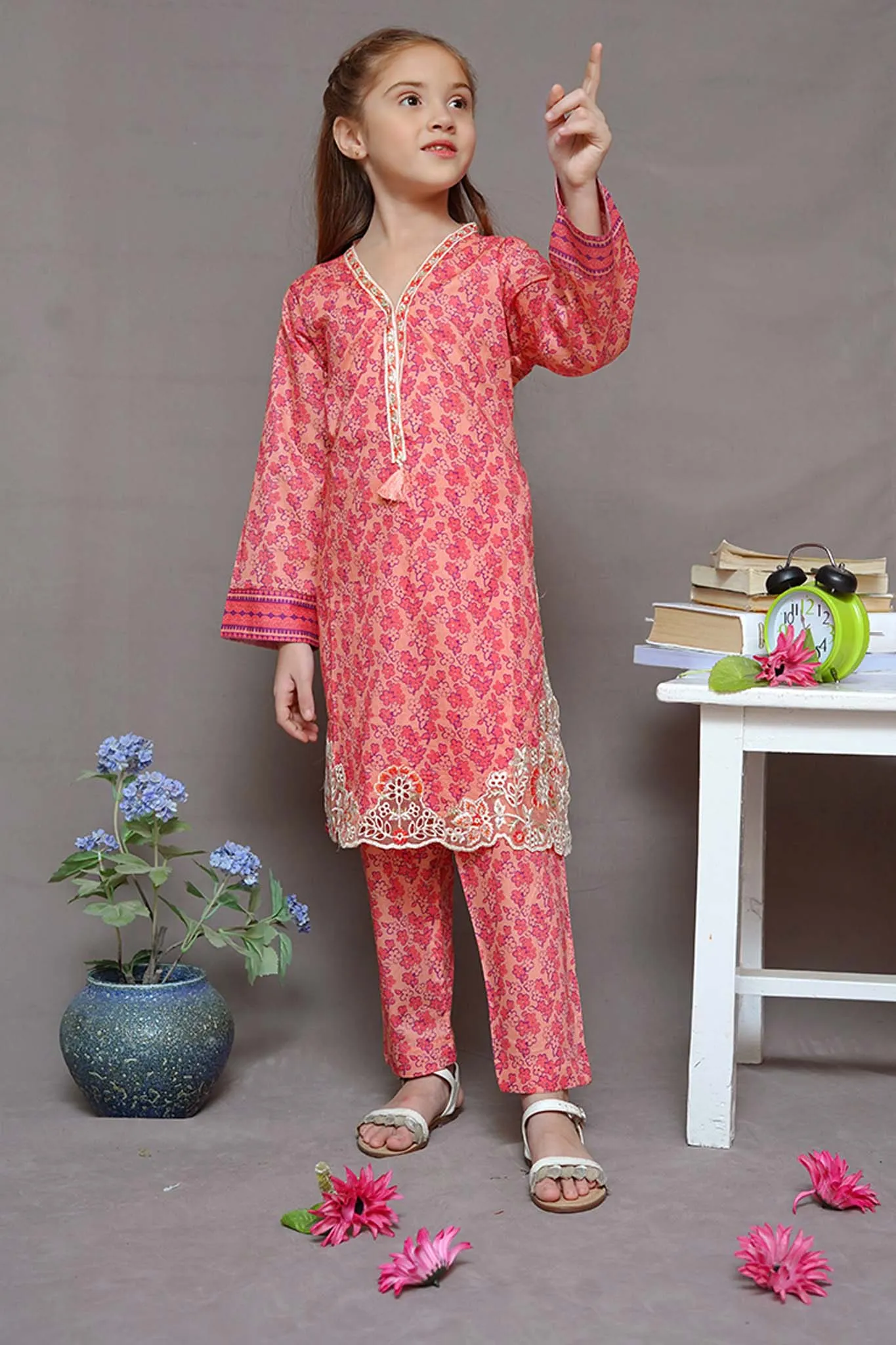 Shanzey Stitched 2 Piece Embroidered Cutwork Kids Collection'2024-SHK-1922
