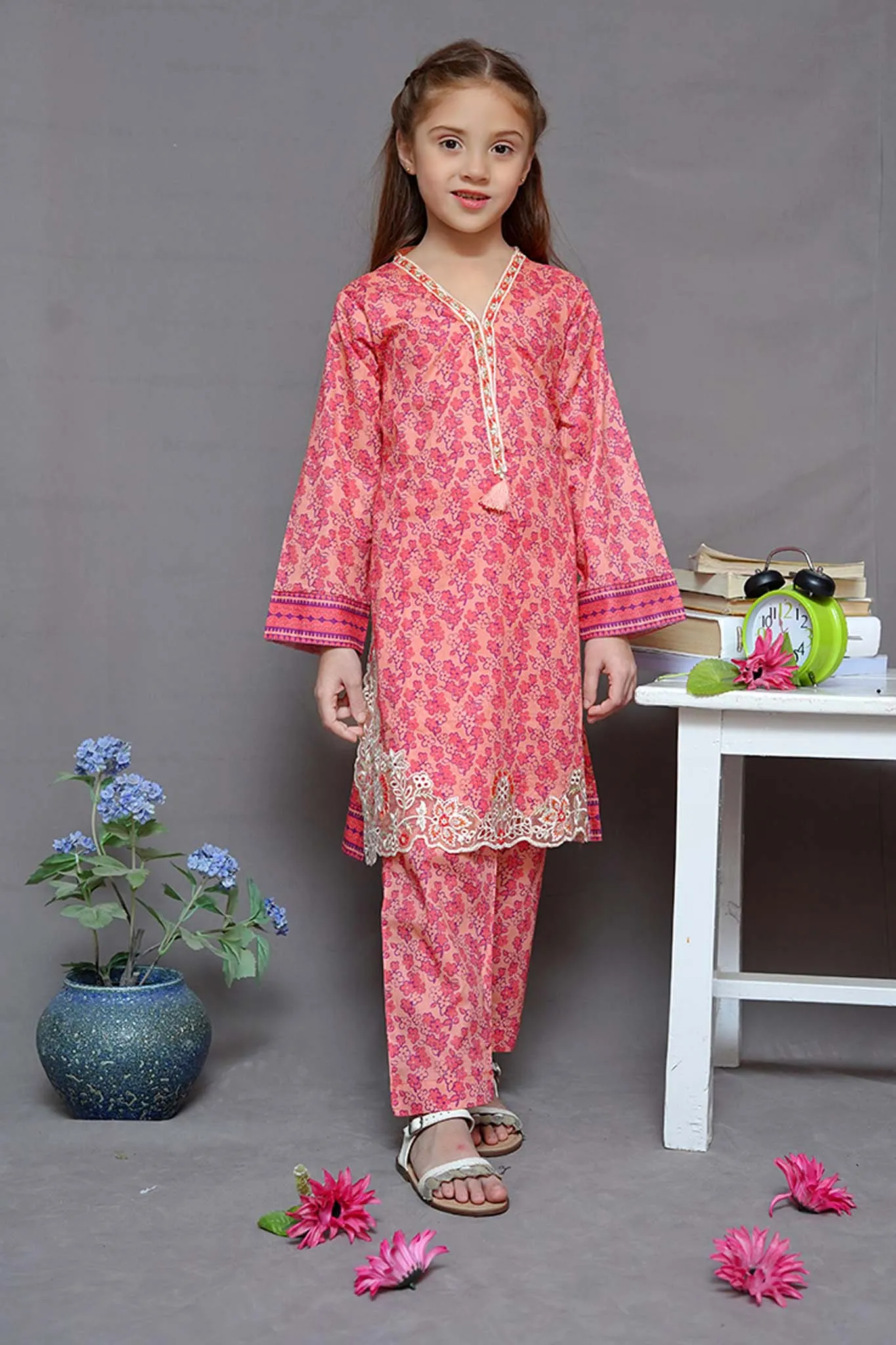 Shanzey Stitched 2 Piece Embroidered Cutwork Kids Collection'2024-SHK-1922