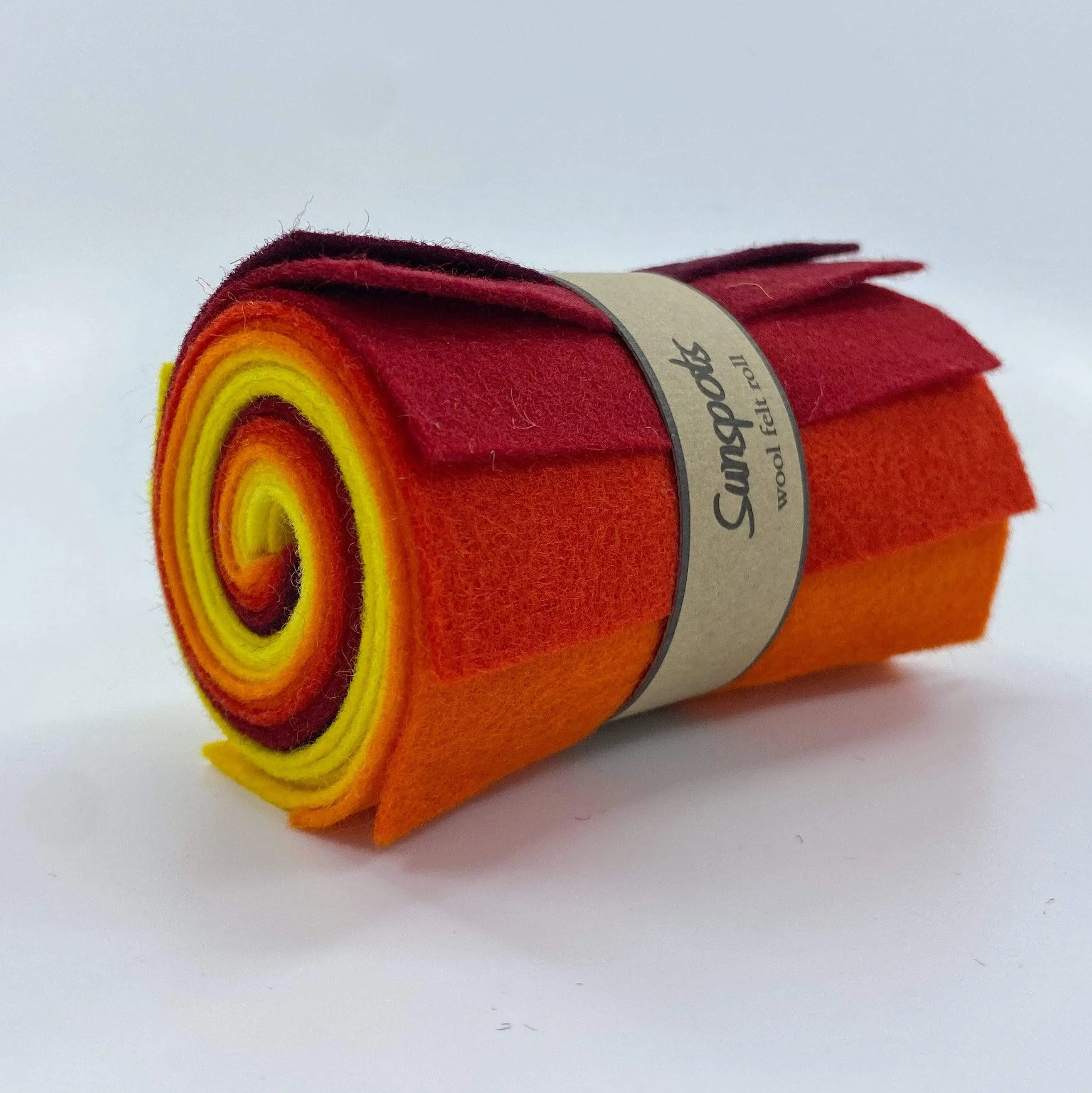 Small Wool Felt Roll - Sunspots