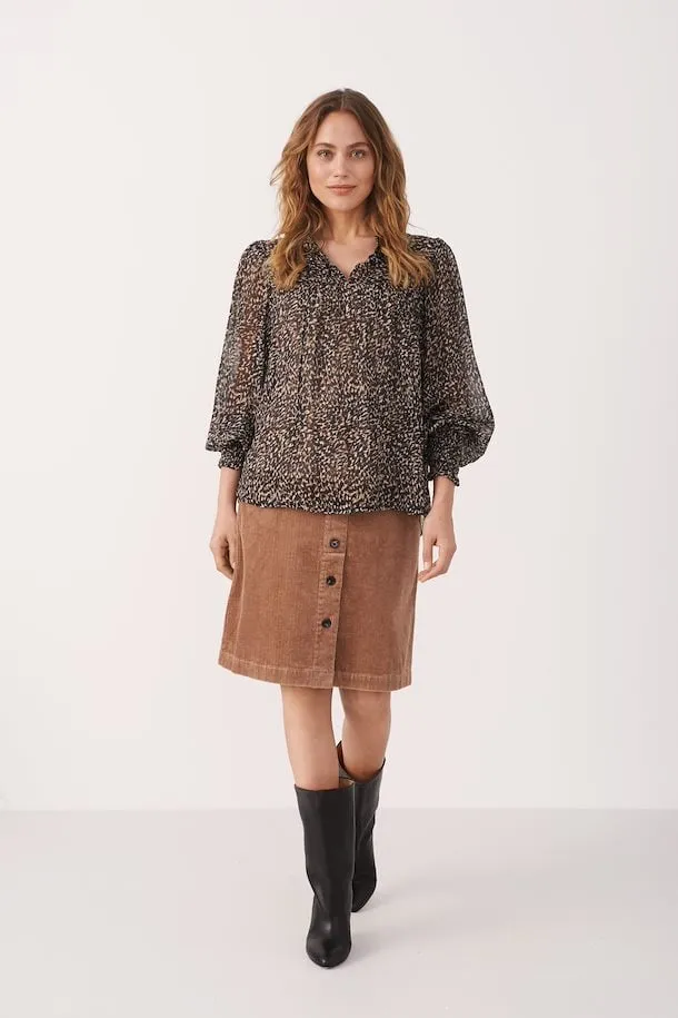 The Randy Blouse by Part Two - Black Granite