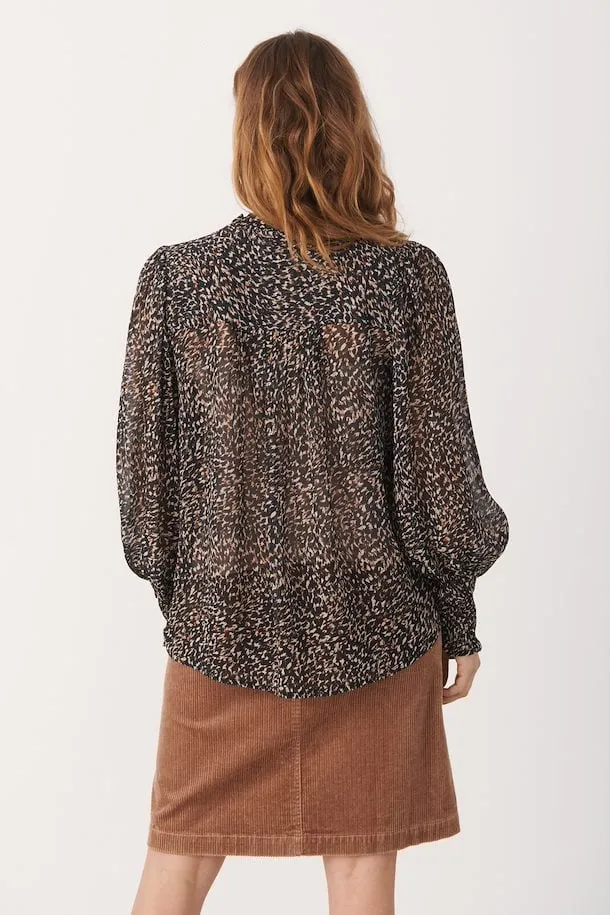 The Randy Blouse by Part Two - Black Granite