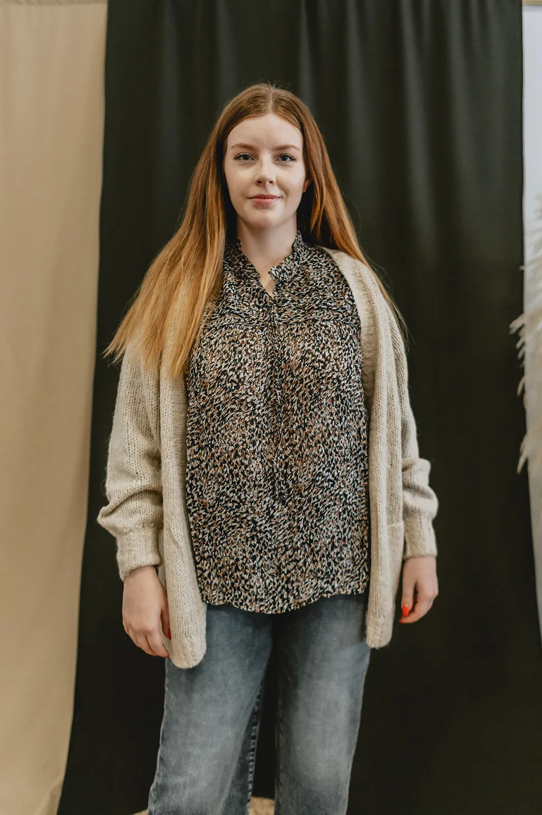 The Randy Blouse by Part Two - Black Granite