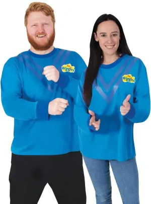 The Wiggles Blue Adults Plus Size Costume Shirt