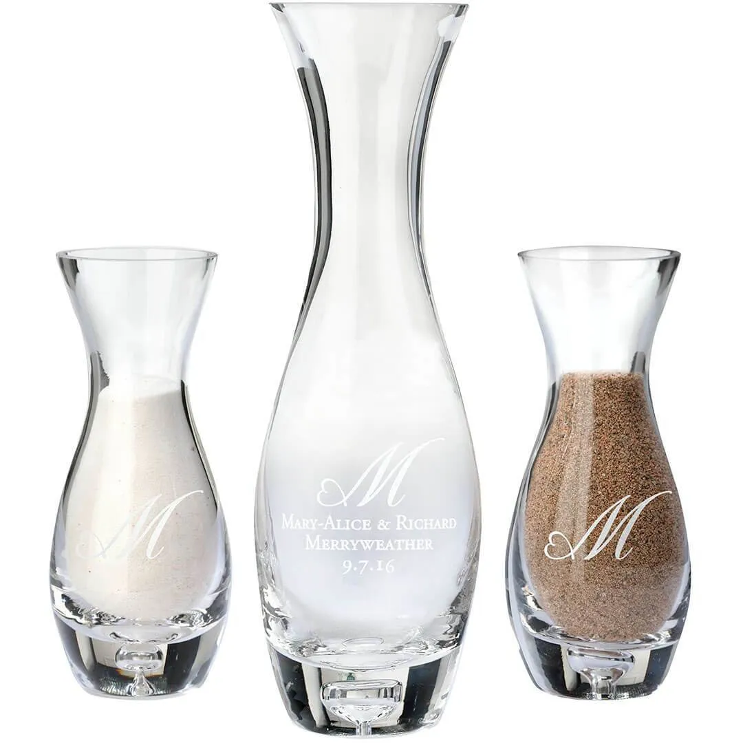 Together Forever Unity Vase Sand Set-Heart Monogram