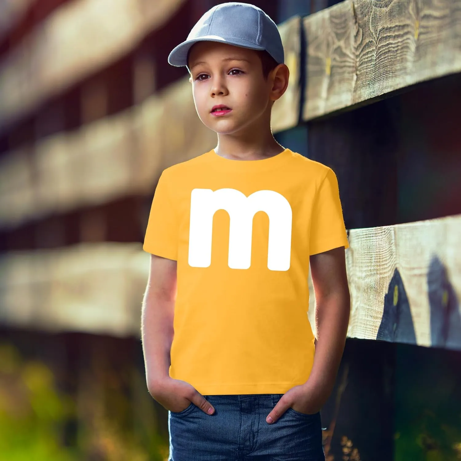 Unisex Youth Letter M Halloween Costumes T-Shirt for Boys/Girl | Funny Cool Graphic Tee Shirts Idea