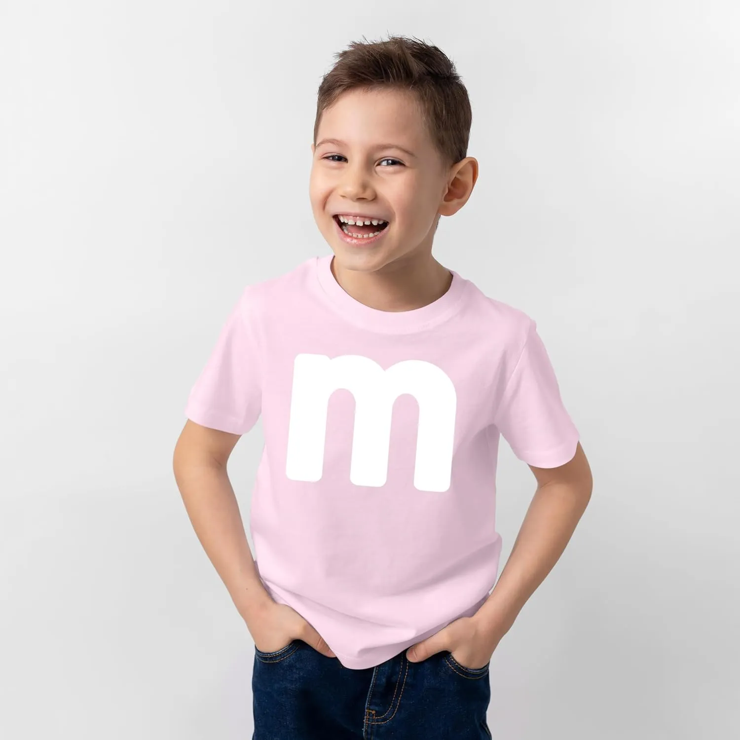 Unisex Youth Letter M Halloween Costumes T-Shirt for Boys/Girl | Funny Cool Graphic Tee Shirts Idea