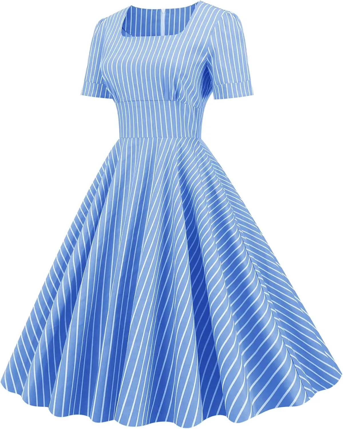 Women Vintage Off Shoulder Rose Embroidered Floral Evening Dress V Neck Short 3/4 Sleeves Wedding Cocktail A Line Midi Gown