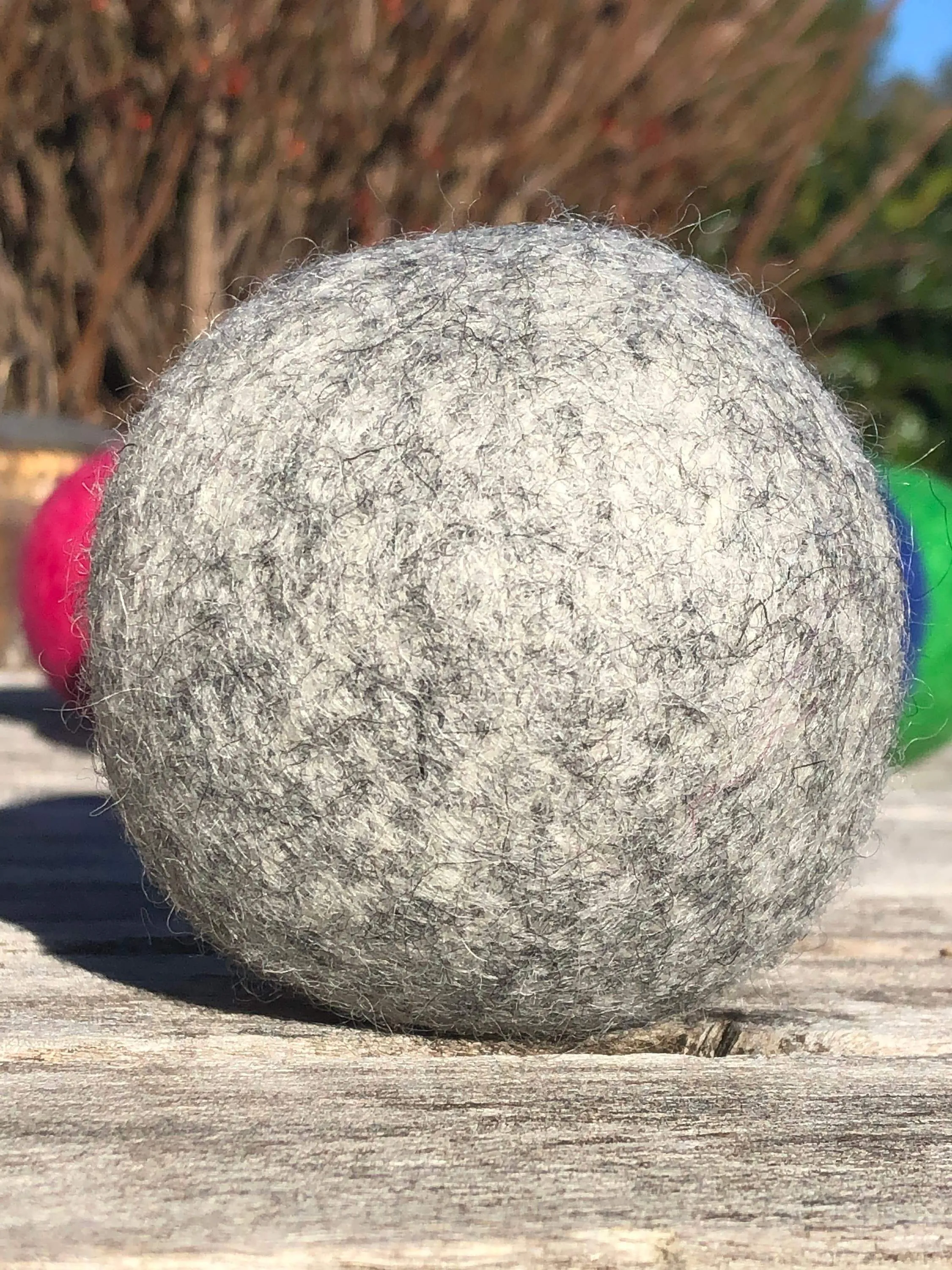 Wool Dryer Balls XL FULL Set of 6 White OR 6 Gray Wool Dryer Balls for Softening Laundry 100% Natural Laundry Softener