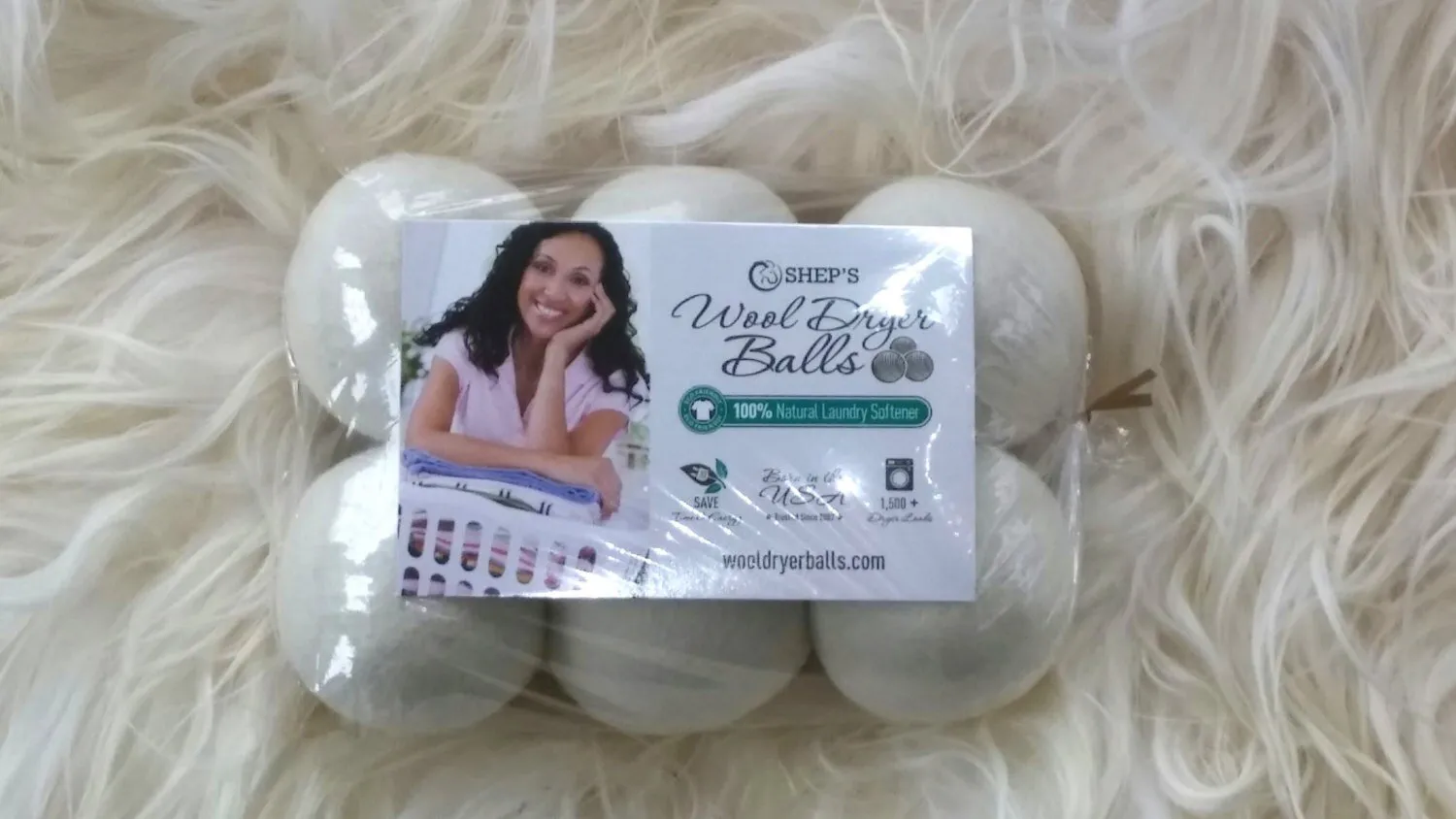 Wool Dryer Balls XL FULL Set of 6 White OR 6 Gray Wool Dryer Balls for Softening Laundry 100% Natural Laundry Softener