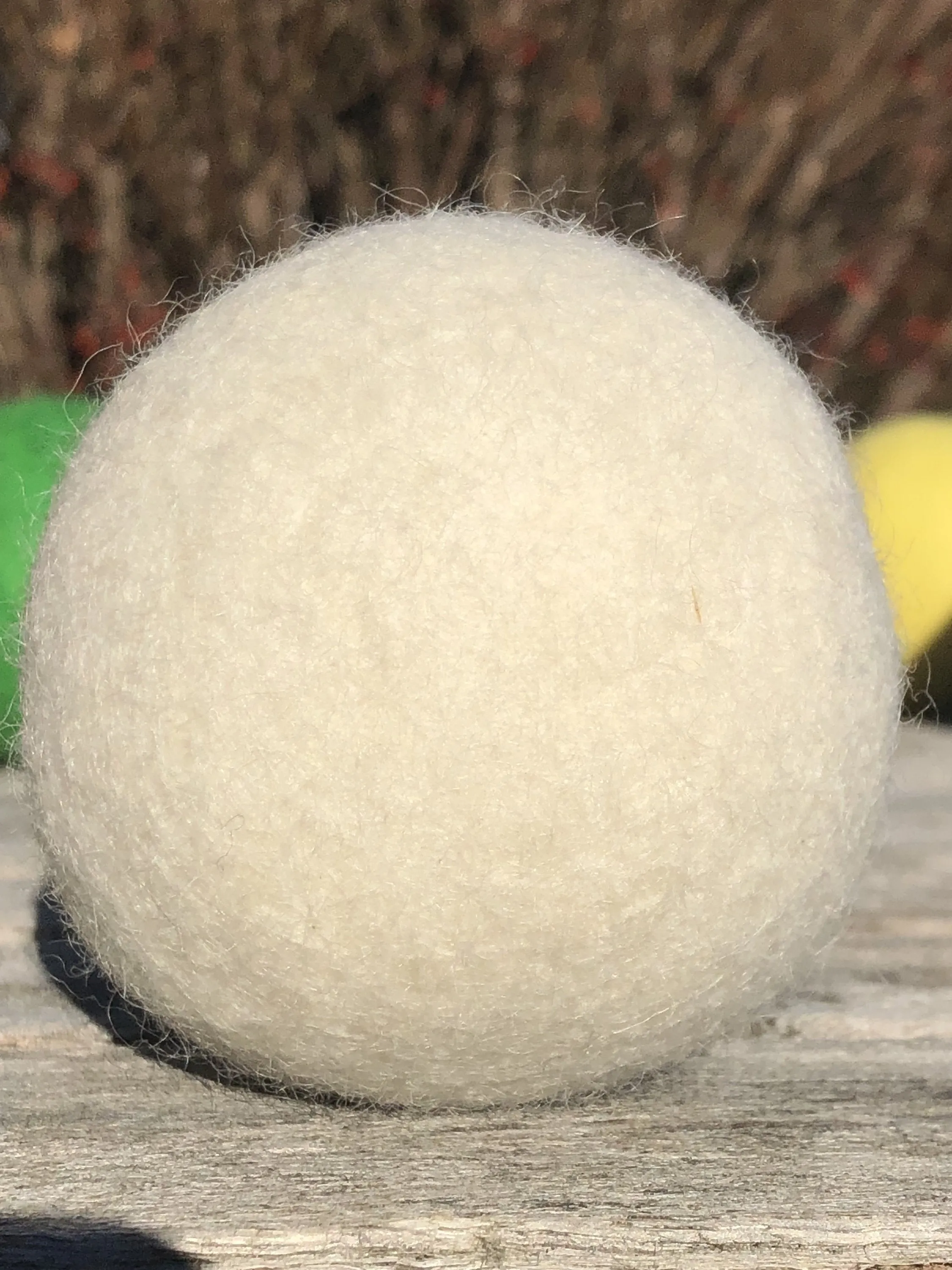 Wool Dryer Balls XL FULL Set of 6 White OR 6 Gray Wool Dryer Balls for Softening Laundry 100% Natural Laundry Softener